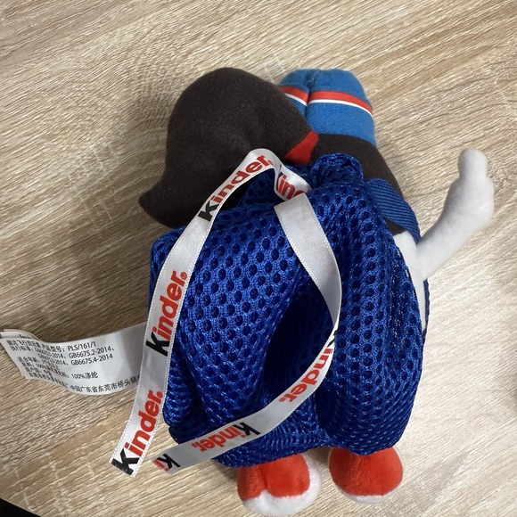 Kinder Surprise Stewardess 9" Plush Toy Kids at Heart w/ Backpack Ferrero Rocher - Picture 8 of 10